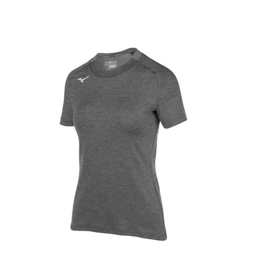 Camisetas Mizuno Alpha Short Sleeve Para Mujer Grises 0695174-CU